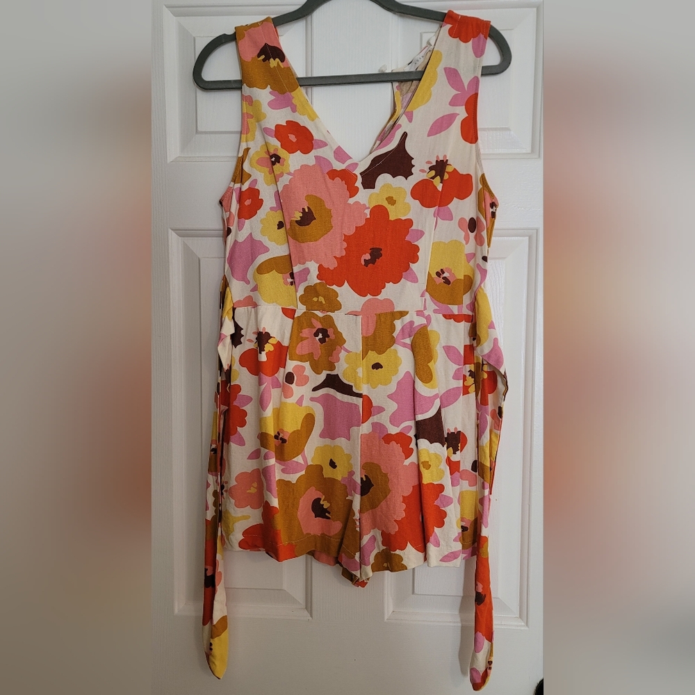 Floral Sleeveless Romper